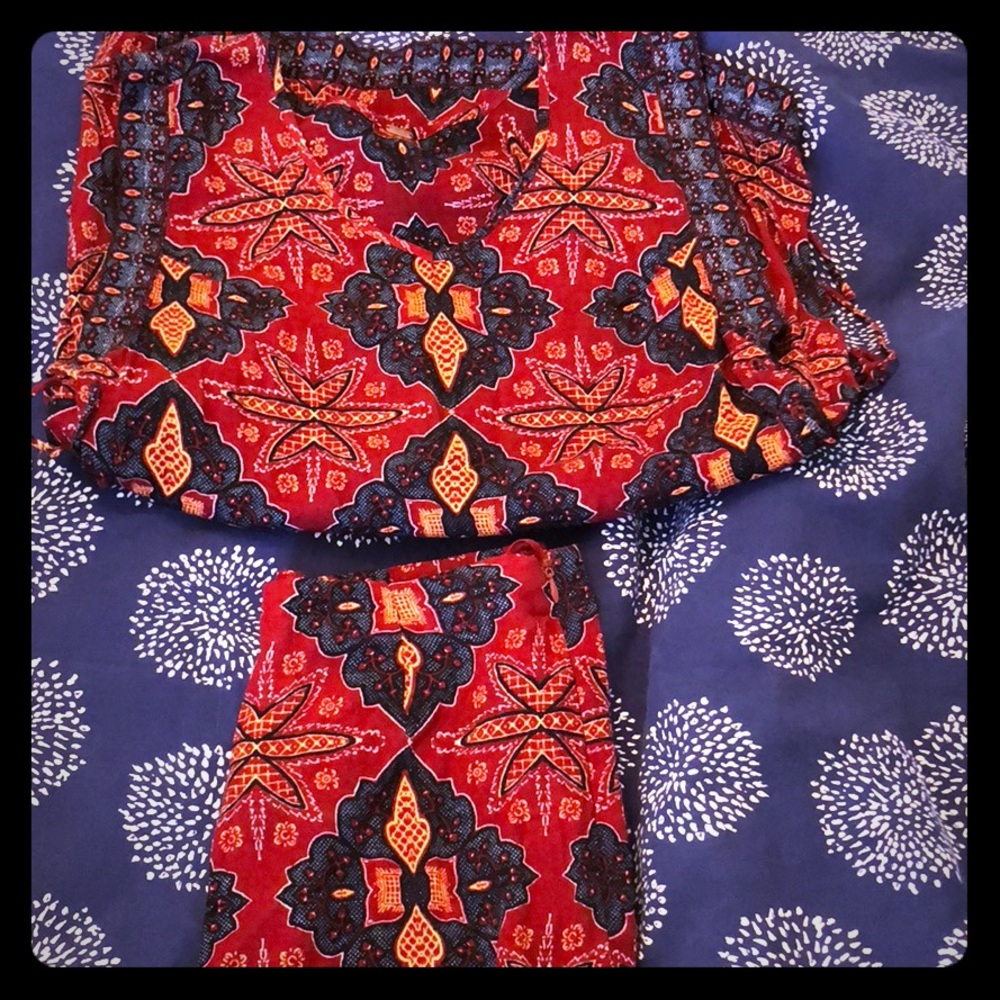 Free people shorts and top set.
